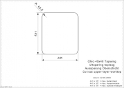 Reginox Ohio 40x40 Hahnlochbank, Regi-Color, farbige Edelstahlsple, Farbe Midnignt Sky, R26373