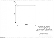 Reginox Ohio 50x40 Hahnlochbank, Regi-Color, farbige Edelstahlsple, Farbe Arctic White, R26342