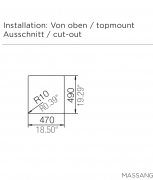 Schock Nemo N-100 SA Einbau/Auflage, Asphalt