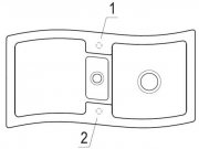 Villeroy & Boch NewWave 60, Farbe SL Stone, Classicline