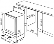 SMEG CVI638NS Weinkhler, Unterbau, Schwarz, 82-91 cm, EEK: A, mit 5 Jahren Garantie!