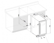 Dunavox DAU-32.81DSS, Stand-Weinkhlschrank (Einbaufhig). Mit 5 Jahren Garantie!
