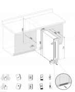 DX-7.20SSK/DP, Einbau-Weinkhlschrank. Mit 5 Jahren Garantie!