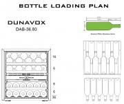 Dunavox DAB-36.80DW, Einbau-Weinkhlschrank. Mit 5 Jahren Garantie!