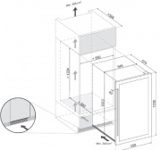 Dunavox DAB-89.215DSS, Einbau-Weinkhlschrank. Mit 5 Jahren Garantie!