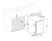 Dunavox DAU-46.146DB, Stand-Weinkhlschrank (Einbaufhig). Mit 5 Jahren Garantie!