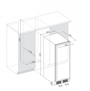 Dunavox DX-94.270SDSK, Stand-Weinkhlschrank (Einbaufhig). Mit 5 Jahren Garantie!