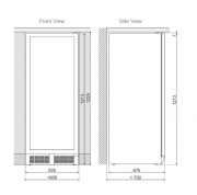 Dunavox DX-94.270SDSK, Stand-Weinkhlschrank (Einbaufhig). Mit 5 Jahren Garantie!