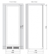 Dunavox DX-166.428SDSK, Stand-Weinkhlschrank (Einbaufhig). Mit 5 Jahren Garantie!