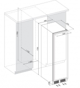 Dunavox DX-166.428DBK, Stand-Weinkhlschrank (Einbaufhig). Mit 5 Jahren Garantie!