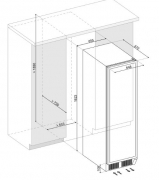 Dunavox DX-181.490DBK, Stand-Weinkhlschrank (Einbaufhig). Mit 5 Jahren Garantie!