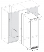 Dunavox DX-194.490SSK, Stand-Weinkhlschrank (Einbaufhig). Mit 5 Jahren Garantie!