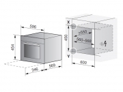 V-ZUG Combair XSL, Einbau-Backofen, Spiegelglas, versenkbarer Griff, mit 5 Jahren Garantie!