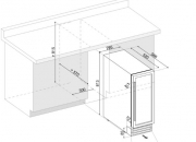 Dunavox DX-17.58DBK/DP, Einbau-Weinkhlschrank. Mit 5 Jahren Garantie!