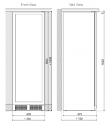 Dunavox DX-170.490TBK, Stand-Weinkhlschrank (Einbaufhig). Mit 5 Jahren Garantie!