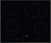 SMEG SE364EMTB Glaskeramikkochfeld, schwarz, 60cm, Facettenschliff, mit 5 Jahren Garantie!