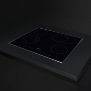 SMEG SE364EMTB Glaskeramikkochfeld, schwarz, 60cm, Facettenschliff, mit 5 Jahren Garantie!