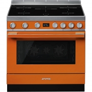 SMEG CPF9IPOR Kochzentrum, Induktionskochfeld, Orange, 90 cm, EEK: A+, mit 5 Jahren Garantie!