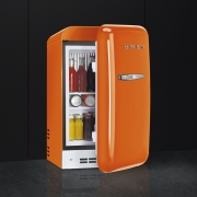 SMEG FAB5ROR Minibar Stand-Khlschrank, 40 cm, Orange, Transchlag rechts, Absorber-Khlsystem, EEK: D