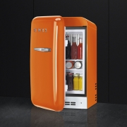 SMEG FAB5LOR Minibar Stand-Khlschrank, 40 cm, Orange, Linksanschlag, Absorber-Khlsystem, EEK: D