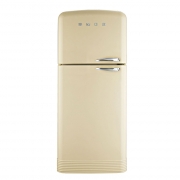 SMEG FAB50LCRB Khl-Gefrier-Kombination, Creme/Messing Antik, Linksanschlag, EEK: A++, mit 5 Jahren Garantie!