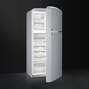 SMEG FAB50RSV K�hl-Gefrier-Kombination, Polarsilber, Rechtsanschlag, EEK: A++, mit 5 Jahren Garantie!