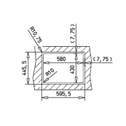 Teka Radea Spot 550/400 F, Edelstahl