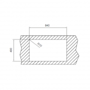 Teka LUX 1B 1D 86, Glas/Edelstahl