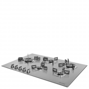 Smeg Kunst-Abstellrost KPDSN75I Schmetterlinge fr Gaskochfeld