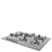 Smeg Kunst-Abstellrost KPDSN75L Bltter fr Gaskochfeld