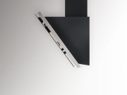 Silverline Laura LUW 883 S, Wandhaube, Edelstahl Schwarzglas. Mit 5 Jahren Garantie!