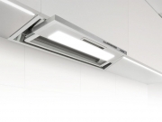 Silverline Hidden HIF 684 E, Flachschirmhaube, Edelstahl Weissglas. Mit 5 Jahren Garantie!