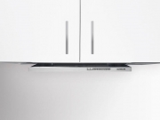 Silverline Hidden HIF 984 E, Flachschirmhaube, Edelstahl Weissglas. Mit 5 Jahren Garantie!