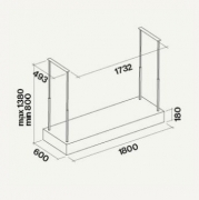 Falmec Oceano IS, Inselhaube, schwarz, E.ion, mit 5 Jahren Garantie