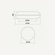 Falmec Loop, Inselhaube, weiss, Circle.Tech, mit 5 Jahren Garantie