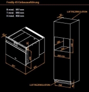 Irinox Freddy 45, Schockfroster, Schwarzes Glas, mit 5 Jahren Garantie!