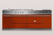 Lacanche Sully 2200 Modern, Kochstation, 180,5 cm, Farbe Terracotta, mit 5 Jahren Garantie!