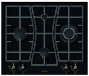 Gorenje GW 65 CLB, Gas-Kochfeld, 60 cm, matt-schwarz, mit 5 Jahren Garantie!