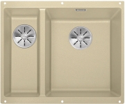 Blanco Subline 340/160-U Silgranit PuraDur 2 Becken rechts, Farbe anthrazit, InFino Ablauf, 523558