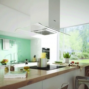 Gorenje DVG 8565 X, Kopffrei-Haube, Glas schwarz/Edelstahl, 80 cm, EEK: C, mit 5 Jahren Garantie!