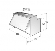 Gorenje DI 602 M, Zwischenbauhaube, metallic, 60 cm, EEK: E, mit 5 Jahren Garantie!