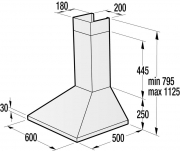 Gorenje WHC 623 E14X, Kaminhaube, Edelstahl, 60 cm, EEK: C, mit 5 Jahren Garantie!