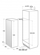 Gorenje RBI 4122 AW, Einbau-Khlschrank, Schlepptr, EEK: A++, mit 5 Jahren Garantie!