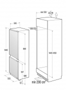 Gorenje RKI 5151 AW, Einbau-Khl-Gefrier-Kombi, EEK: A+, mit 5 Jahren Garantie!