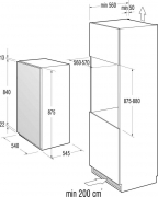 Gorenje FI 4091 AW, Einbau-Gefrierschrank, Schlepptr, EEK: A+, mit 5 Jahren Garantie!
