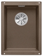 Blanco Subline 320-U Silgranit PuraDur 2, Farbe alumetallic, InFino Ablauf, 523408