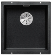 Blanco Subline 400-U Silgranit PuraDur 2, Farbe alumetallic, InFino Ablauf, 523424