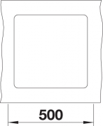 Blanco Subline 400-F Silgranit PuraDur 2, flchenbndig, Farbe felsgrau, InFino Ablauf, 523495