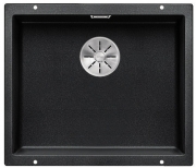 Blanco Subline 500-U Silgranit PuraDur 2, Farbe alumetallic, InFino Ablauf, 523434