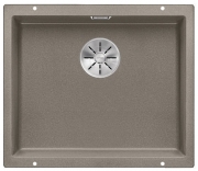 Blanco Subline 500-U Silgranit PuraDur 2, Farbe perlgrau, InFino Ablauf, 523435